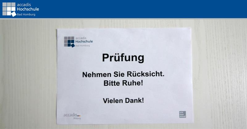 pruefung bitte ruhe